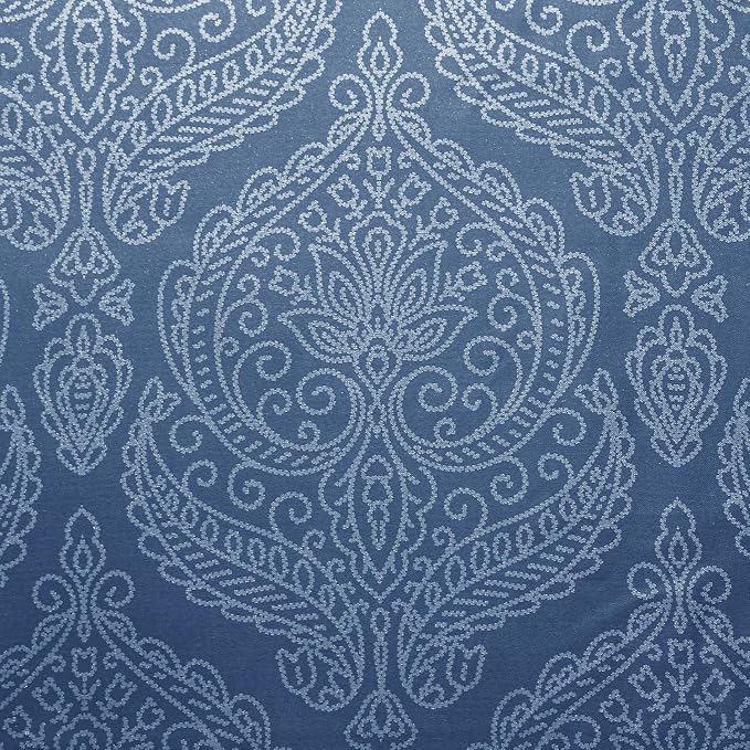 DWCN Navy Blue Room Darkening Blackout Curtains - Image 6