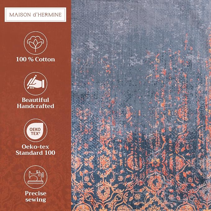 Maison d' Hermine Placemats Set of 4 Reusable 100% Cotton | Cloth Place Mats - Image 2