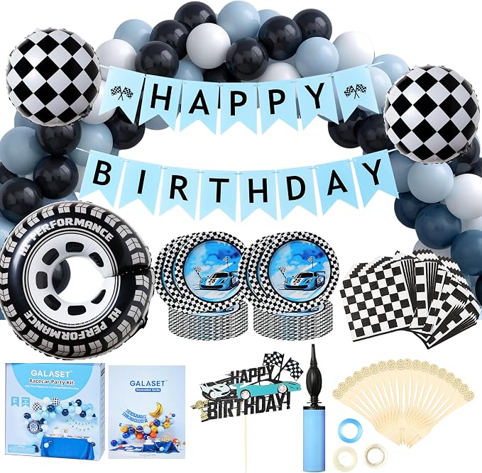 Race Car Party-Ready Decorations and Supplies by GALASET
