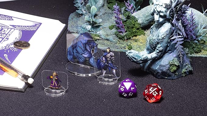Arcknight Flat Plastic Miniatures: Wildlands; 62 Unique Wilderness-Themed Minis for DND 5e and Pathfinder; Affordable, Skinny Figurines for Dungeons and Dragons and Other Tabletop RPG Games