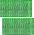 30 Pack Green Foil Fringe Curtain Backdrop, 3.3x8.2 Feet Metallic Tinsel by LITLANDSTAR