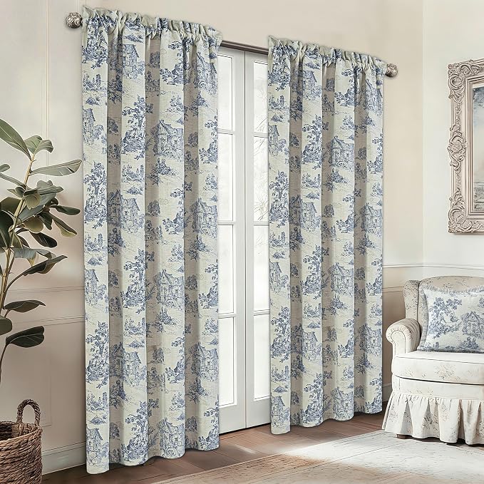 Loom and Mill Toile Blackout Curtains - Image 3