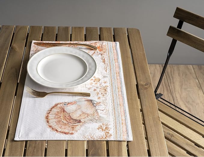Maison d' Hermine Placemats Set of 4 Reusable 100% Cotton | Cloth Place Mats - Image 8