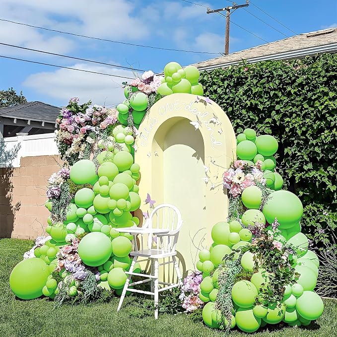 200 Pieces Green Balloons Lime Green Balloons Different Sizes 5 10 12 18 Inch - Image 7