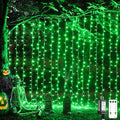 JMEXSUSS 300 LED Green Curtain Lights by JMEXSUSS