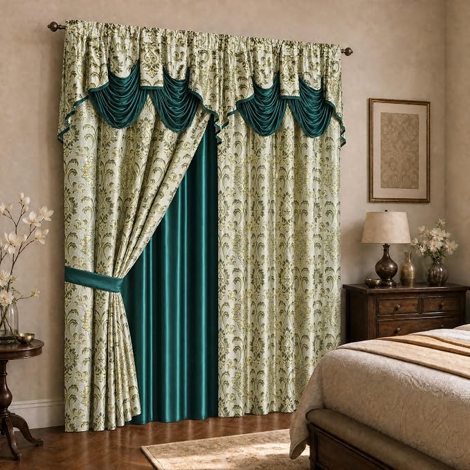 GOHD Samba Star. Jacquard Window Curtain Panel Drape by GOHDGoldenOceanHomeDecor