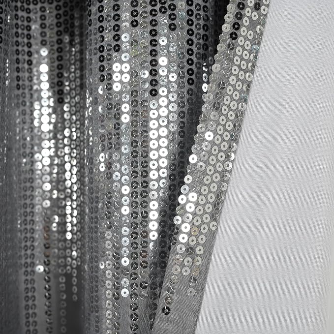 Lush Decor Night Sky Window Curtain Panel, Single 42"W x 63"L Black & Gray - Image 5