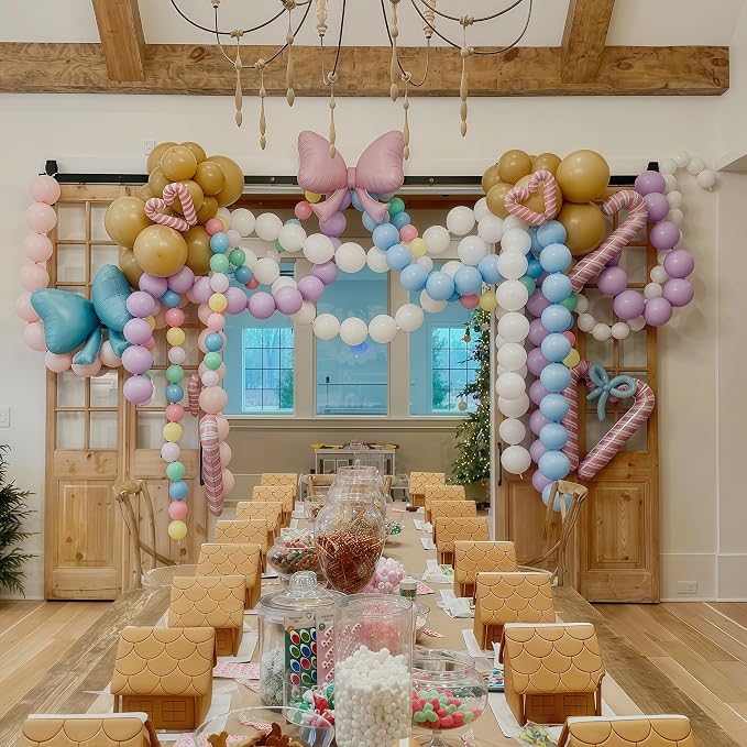 100PCS Blue and White Link Balloons, Baby Light Blue White Linking Balloons - Image 9