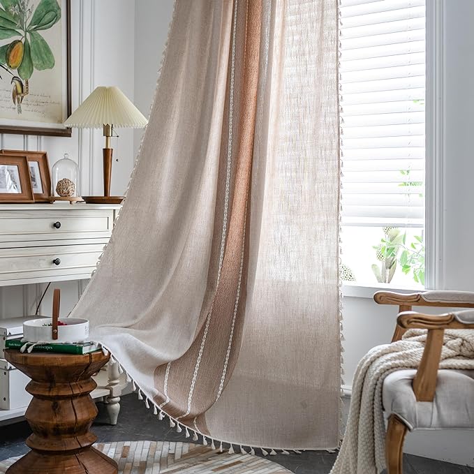 Sutuo Home Boho Curtains 63 inch by SutuoHome