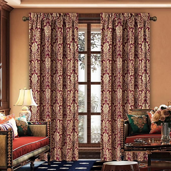 Loom and Mill Damask Jacquard Curtains by LoomandMill