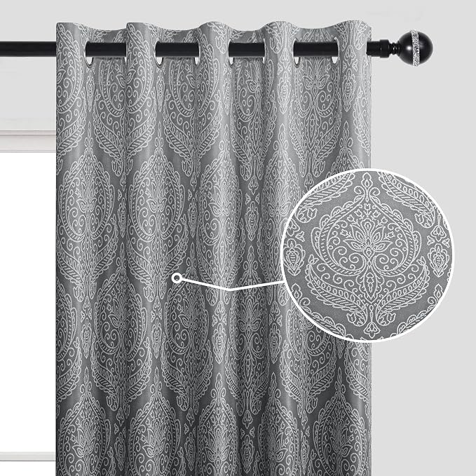 DWCN Black Blackout Curtains for Bedroom 84 Inch Long - Image 6