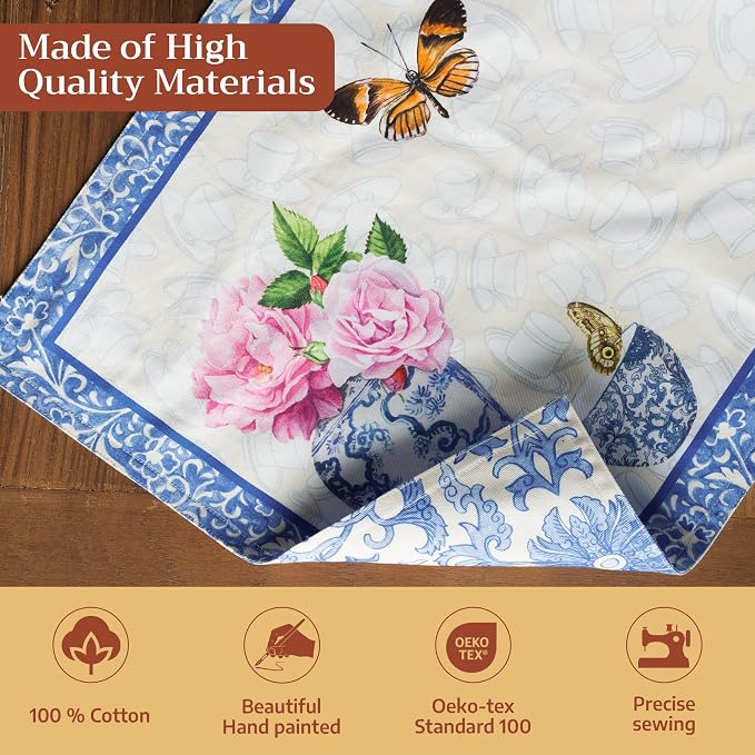 Maison d' Hermine Placemats Set of 4 Reusable 100% Cotton | Cloth Place Mats - Image 3