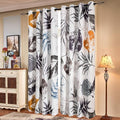SUBRTEX Light Flitering Curtains 52Wx84L, Room Darkening Vibrant Floral Drapes by Subrtex