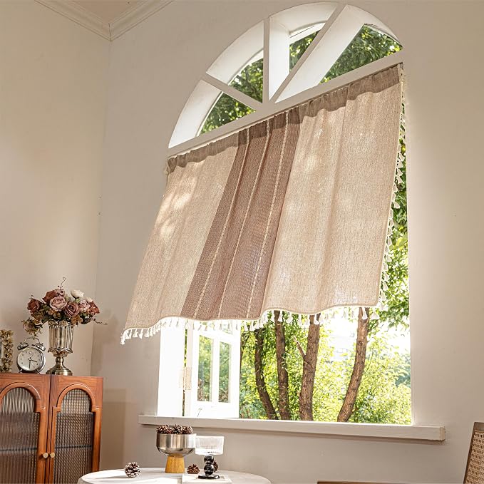 Sutuo Home Boho Curtains Valance 18 inch - Image 4