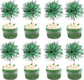 40 PCS Foil Firework Cupcake Toppers Green Sparkler Cupcake Picks Sparkle by ZHUOWEISM