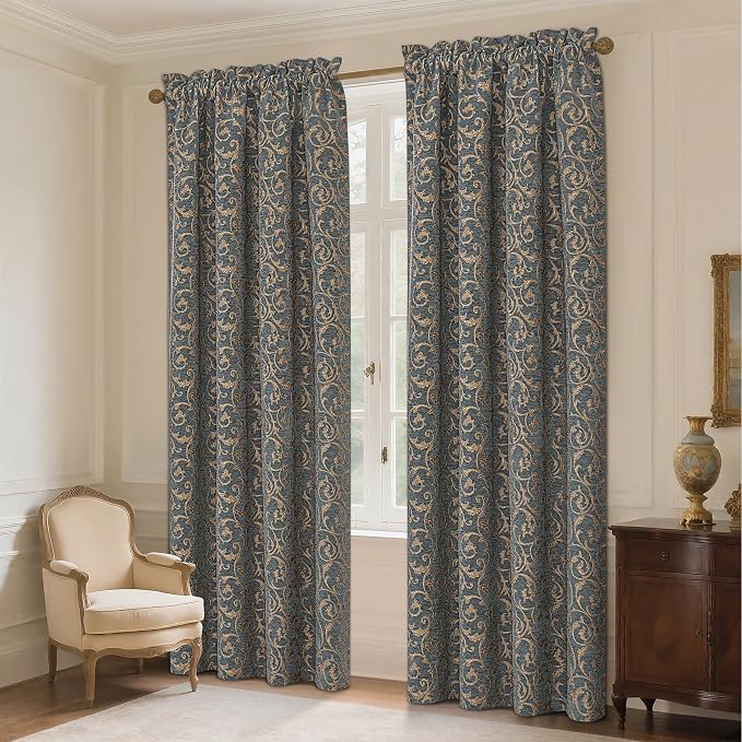 Loom and Mill Classic Damask Curtains - Image 2