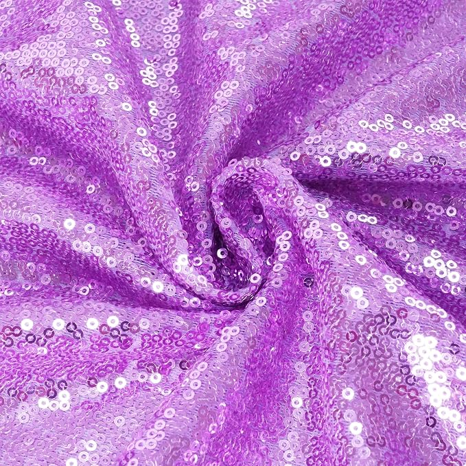 Eternal Beauty Lavender 3mm Sequin Backdrop 4x7 Ft - Image 9