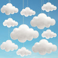Ayfjovs 10pcs 3D Cloud Decoration Hanging Cloud by Ayfjovs