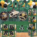 Black and Green Graduation Decorations Class of 2026 by UJoyant