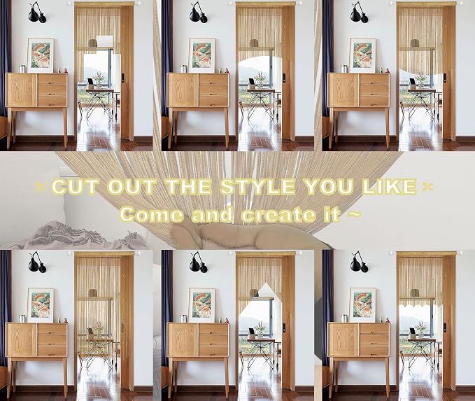YIIBAII Door String Curtains Fringe Door Curtains - Image 6