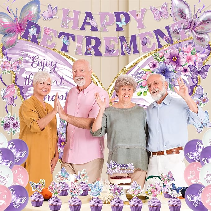 Roetyce Butterfly Retirement Decorations, Office Home Butterfly Themed Party - Image 8