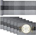 Aofmee Table Runner and Placemats Set of 6 Washable, Heat Resistant Place Mats by Aofmee