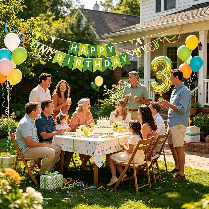 Happy Birthday Banner Birthday Party Supplies - Image 3
