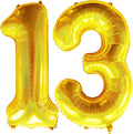 Jonhamwelbor 40 Inch Laser Gold 13 Balloon Numbers Foil Mylar Giant Balloon by Jonhamwelbor