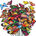 80 Pcs Decorative Butterfly Garden Stakes, 11.4 inch Waterproof Butterfly Picks by CAMATET