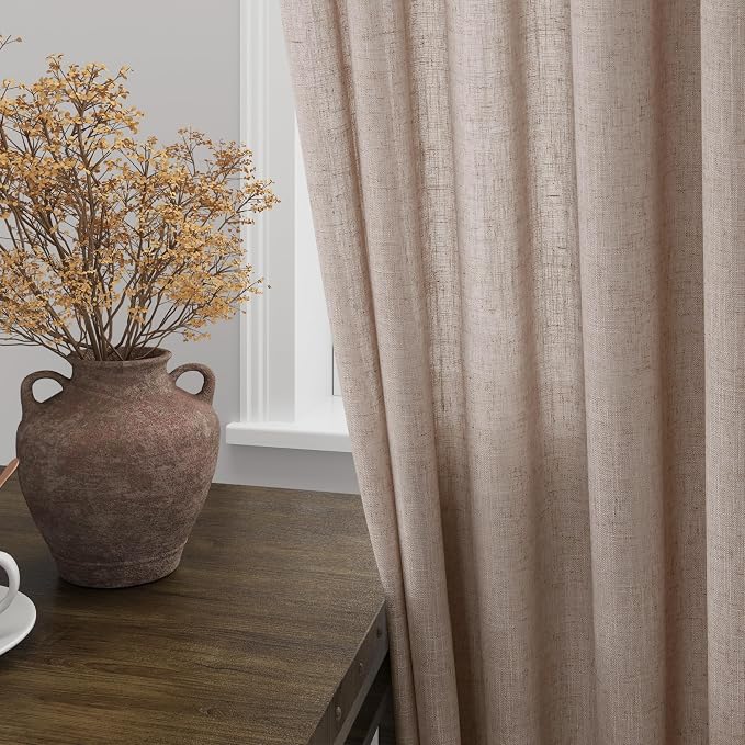 Oatmeal Curtains 80 Inches Length - Image 2