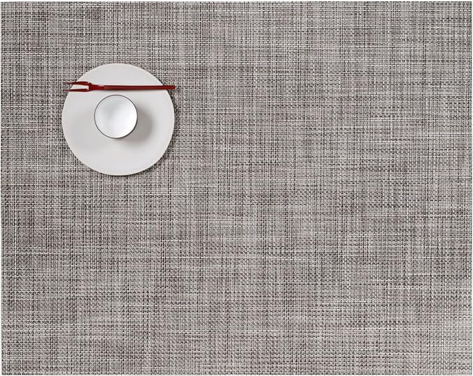 Chilewich Mini Basketweave Placemats, Woven Rectangle Placemats Set of 4 | Easy by Chilewich