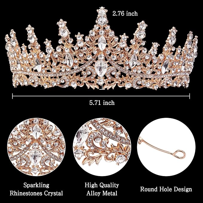 Fesciory Birthday Crown for Women, Adult Fit, Coming of Age Gifts & Halloween - Image 5