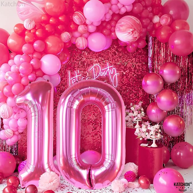 KatchOn Pink number 10 balloon 40 Inch - Image 5