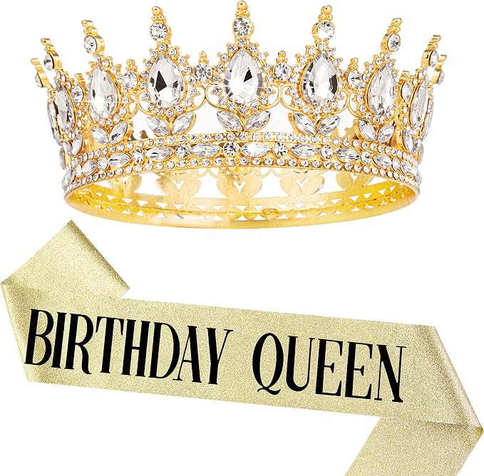 Fesciory Birthday Crown for Women, Adult Fit, Coming of Age Gifts & Halloween by Fesciory