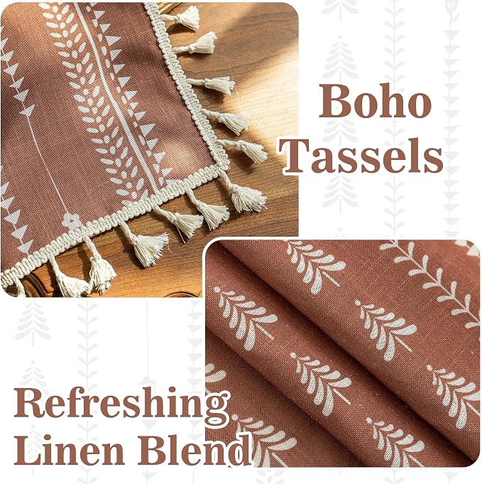 Boho Terracotta Curtains - Image 3