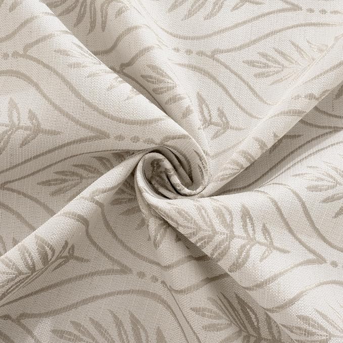 BGment Camel Curtains for Living Room 84 Inches Long, Natural French Country - Image 8