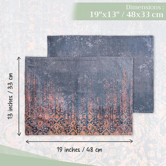 Maison d' Hermine Placemats Set of 4 Reusable 100% Cotton | Cloth Place Mats - Image 4