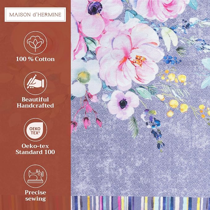 Maison d' Hermine Placemats Set of 4 Reusable 100% Cotton | Cloth Place Mats - Image 2