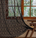 YJ YANJUN Gothic Boho Lace Curtains, 59x63 inch, Light Filtering Drapes by YJYANJUN