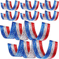 8 Pcs 4th of July Decorations 15ft Patriotic Metallic Foil Ceiling Fringe by Breling