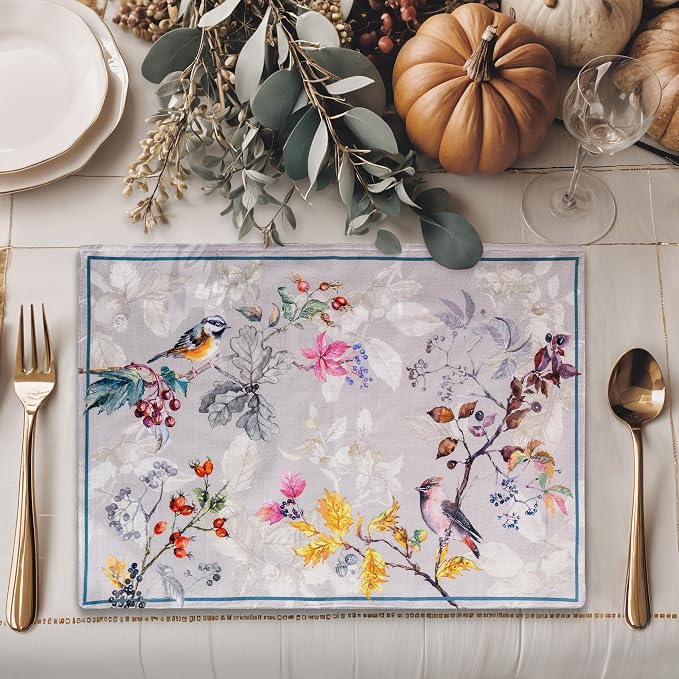 Maison d' Hermine Placemats Set of 4 Reusable 100% Cotton | Cloth Place Mats - Image 6