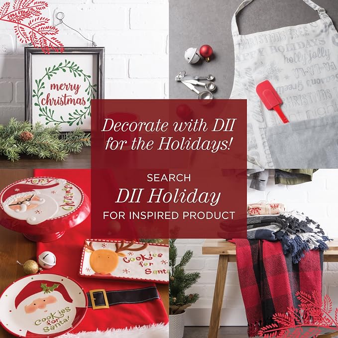 DII PVC Tabletop Collection Woven Indoor/Outdoor, Placemat Set, Tango Red - Image 8