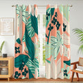Tyrot 100% Blackout Boho Floral Curtains fo Bedroom 96 inch Long 2 Panels Mid by TyrotHomeDecor