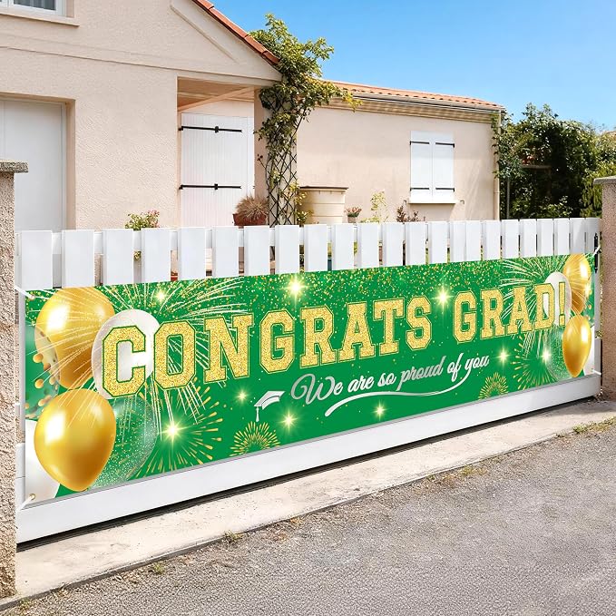 Class of 2026 Graduation Banner, Congrats Grad Yard Sign Outdoor Decoration by Unknown