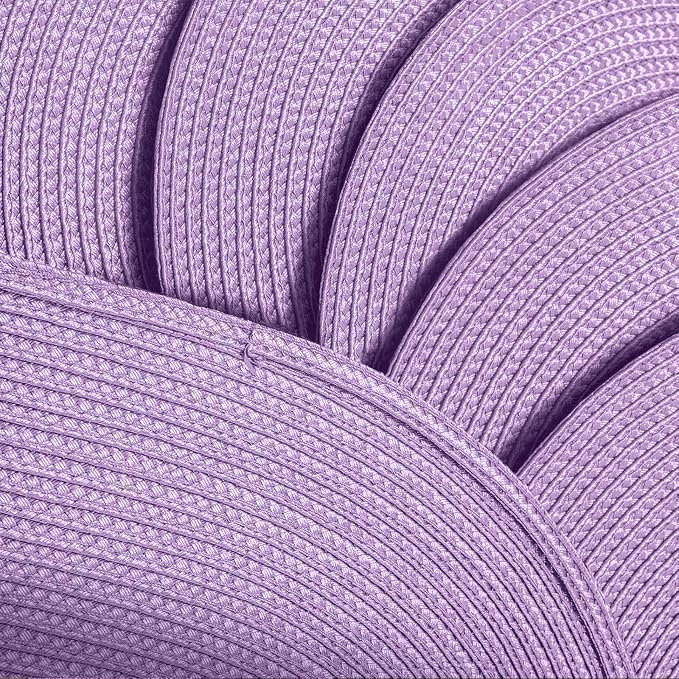 AHHFSMEI Placemats Set of 6 for Dining Table Washable Woven Non-Slip 18x12 - Image 4