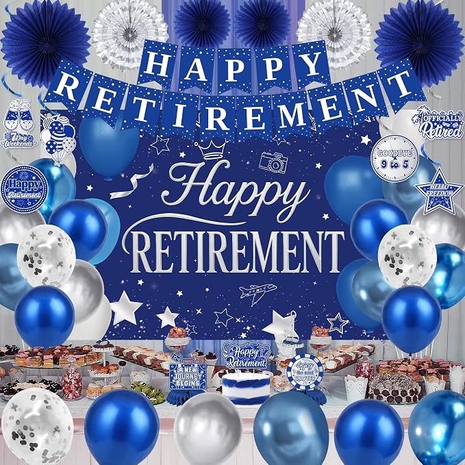 Holkcog Blue Retirement Party Decorations - Image 8