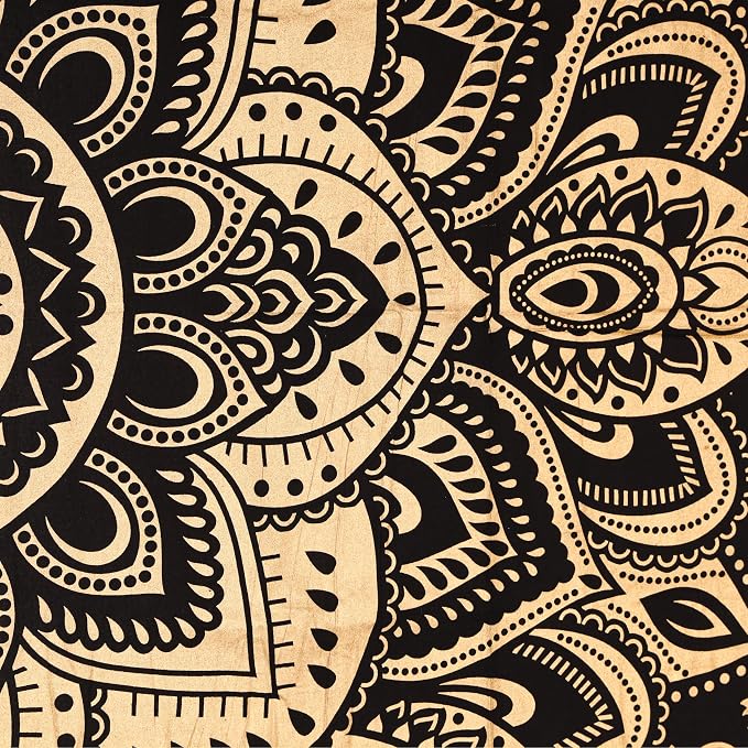 Bless International Beautiful Indian Bohemian Psychedelic Hippie Flower Ombre - Image 3