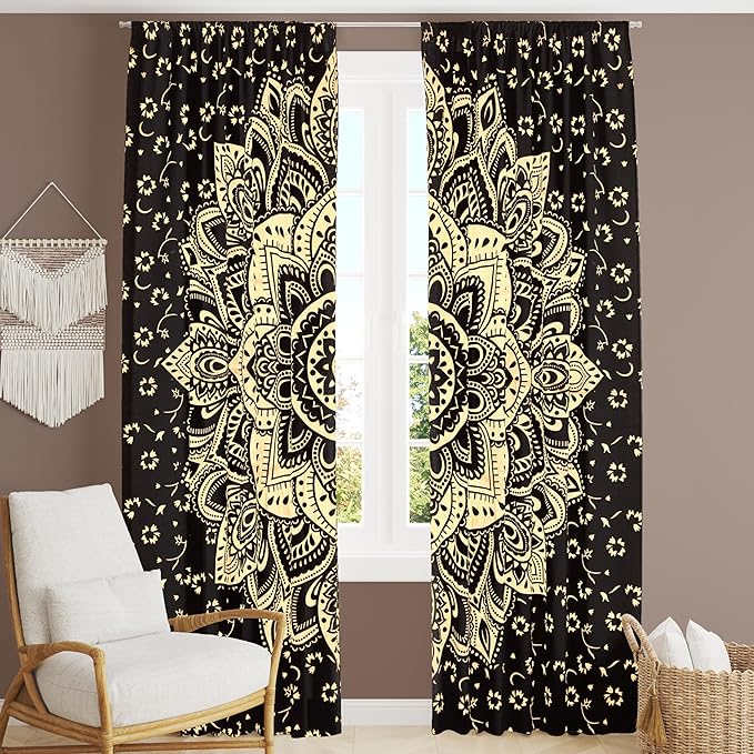 Bless International Beautiful Indian Bohemian Psychedelic Hippie Flower Ombre by BlessInternational