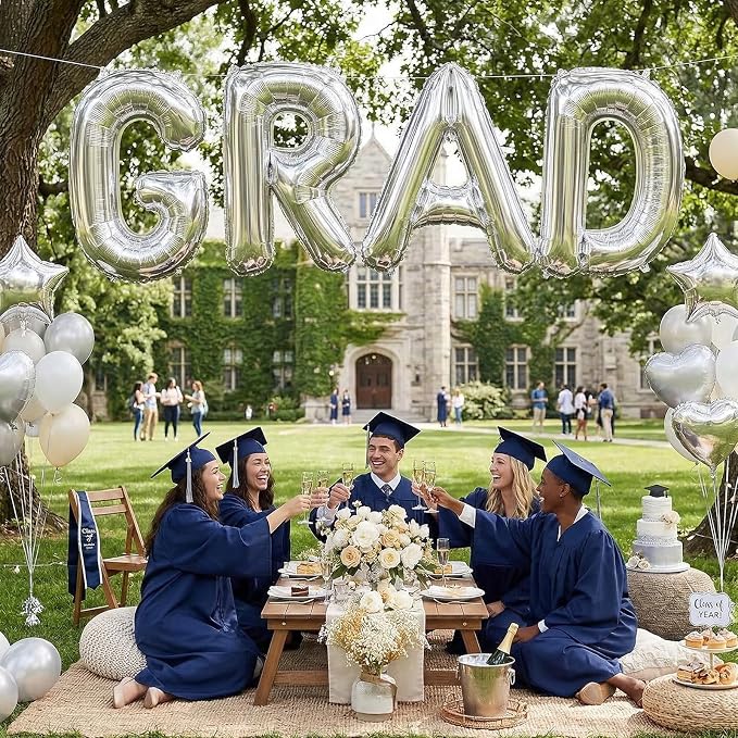 Biapian 40 Inch GRAD Balloons, 'GRAD' Party Balloons Foil - Image 7