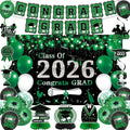 DARUNAXY Green Graduation Party Decorations, 2026 Congrats Grad Honeycomb by DARUNAXY